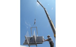 Fourche à panneaux solaires