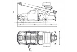 Camionnette monte meuble 25m